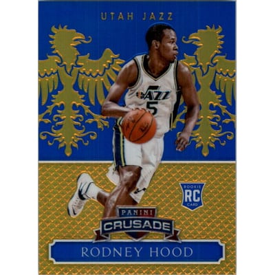 2014-15 Panini Excalibur Crusade Blue #186 Rodney Hood