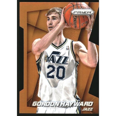 2014-15 Panini Prizm Prizms Orange Die Cut #93 Gordon Hayward