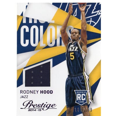 2014-15 Prestige True Colors Materials Purple #54 Rodney Hood/199
