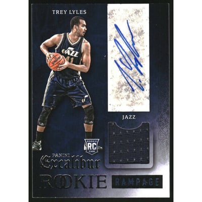 2015-16 Panini Excalibur Rookie Rampage Jersey Autographs #13 Trey Lyles