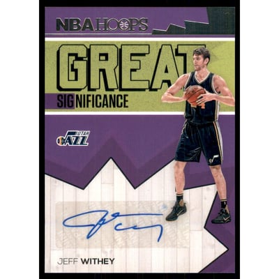 2016-17 Hoops Great SIGnificance #72 Jeff Withey