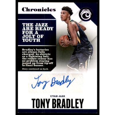 2017-18 Panini Chronicles Autographs Purple #21 Tony Bradley