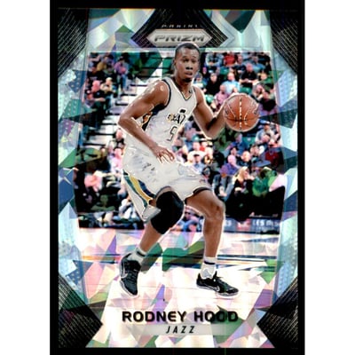 2017-18 Panini Prizm Prizms Blue Ice #111 Rodney Hood