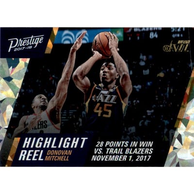 2017-18 Prestige Highlight Reel Crystal #10 Donovan Mitchell