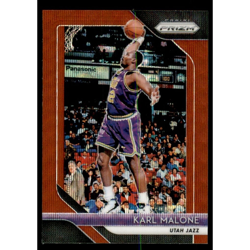 2018-19 Panini Prizm Prizms Ruby Wave #75 Karl Malone