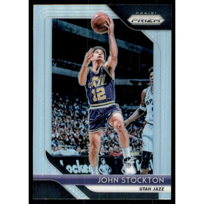 2018-19 Panini Prizm Prizms Silver #185 John Stockton
