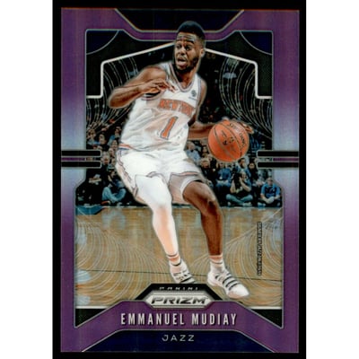 2019-20 Panini Prizm Prizms Purple #176 Emmanuel Mudiay