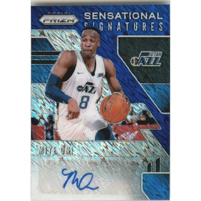 2019-20 Panini Prizm Sensational Signatures Prizms Premium Blue Shimmer #92 Miye Oni