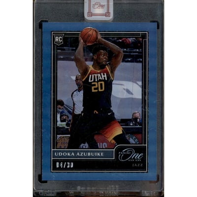 2020-21 Panini One and One Blue #111 Udoka Azubuike