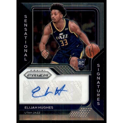 2020-21 Panini Prizm Sensational Signatures #99 Elijah Hughes