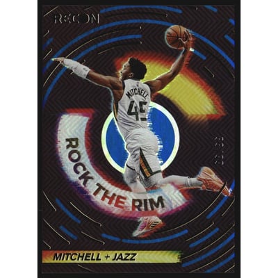 2020-21 Panini Recon Rock the Rim Blue #4 Donovan Mitchell