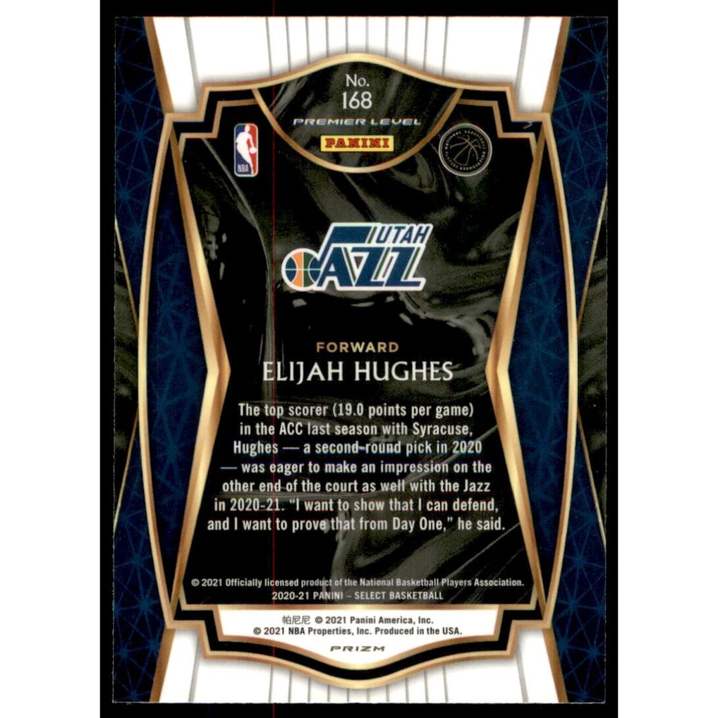 2020-21 Select Prizms Scope #168 Elijah Hughes