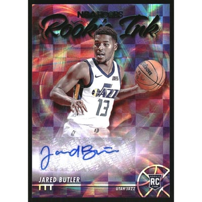 2021-22 Hoops Rookie Ink Green #37 Jared Butler
