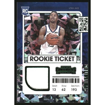 2021-22 Panini Contenders Rookie Ticket Swatches Green Ice #34 Jared Butler