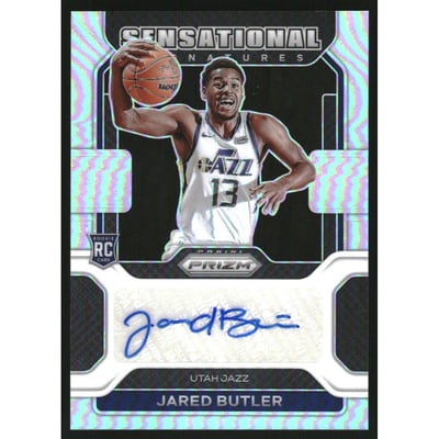2021-22 Panini Prizm Sensational Signatures Prizms Silver #84 Jared Butler