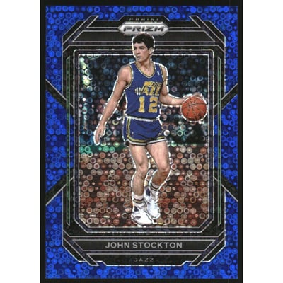 2022-23 Panini Prizm Prizms Fast Break Blue #292 John Stockton