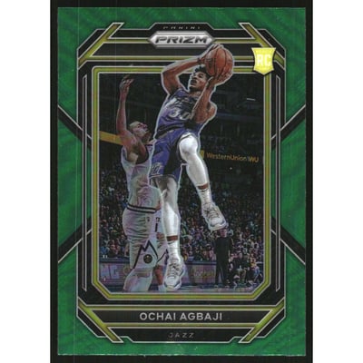 2022-23 Panini Prizm Prizms Green #267 Ochai Agbaji