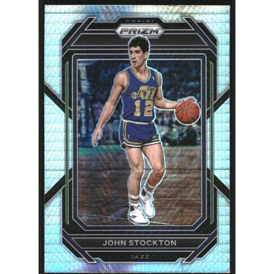 2022-23 Panini Prizm Prizms Hyper #292 John Stockton