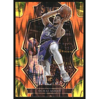 2022-23 Select Prizms Orange Flash #199 Ochai Agbaji
