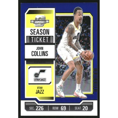 2023-24 Panini Contenders Optic Blue #31 John Collins