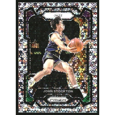 2023-24 Panini Prizm Prizms Fast Break #198 John Stockton