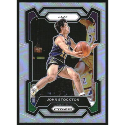 2023-24 Panini Prizm Prizms Silver #198 John Stockton