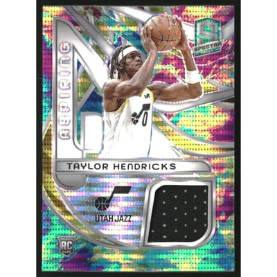 2023-24 Panini Spectra Aspiring Patches Celestial #14 Taylor Hendricks