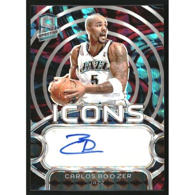 2023-24 Panini Spectra Icons Autographs Interstellar #20 Carlos Boozer