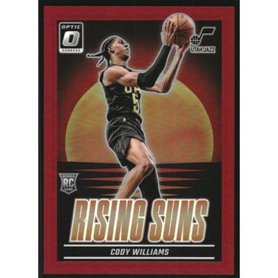 2024-25 Donruss Optic Rising Suns Red #8 Cody Williams