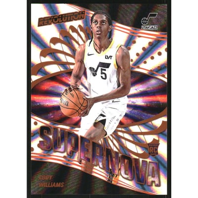 2024-25 Panini Revolution Supernova Sunburst #10 Cody Williams
