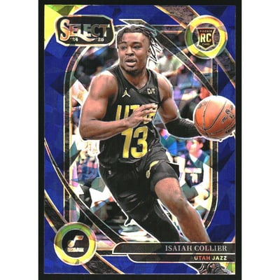 2024-25 Select Blue Cracked Ice Prizms #279 Isaiah Collier
