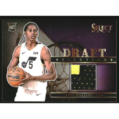 2024-25 Select Draft Selections Memorabilia Purple Prizms #9 Cody Williams