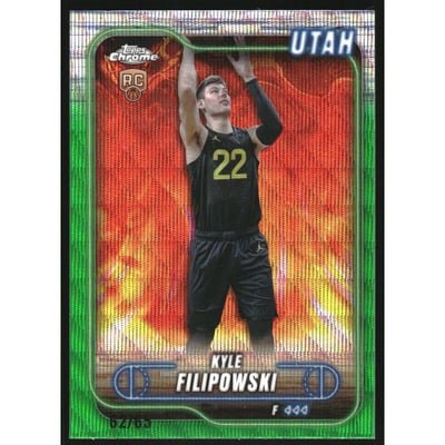 2024-25 Topps Chrome Green Wave Refractors #127 Kyle Filipowski