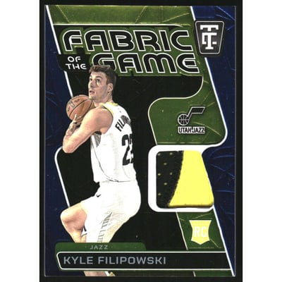 2024-25 Totally Certified Fabric of the Game Rookies Mirror Blue #14 Kyle Filipowski
