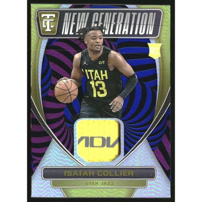 2024-25 Totally Certified New Generation Jerseys Mirror Platinum Mixorama #22 Isaiah Collier