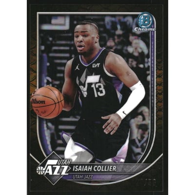 2025-26 Bowman Chrome Reptilian Gold Refractors #BCV114 Isaiah Collier