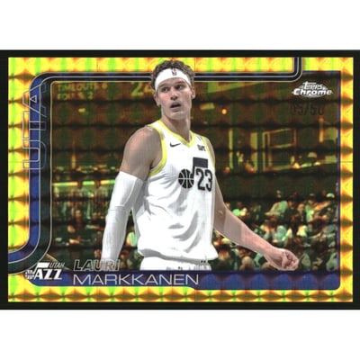 2025-26 Topps Chrome Gold Geometric Refractors #238 Lauri Markkanen