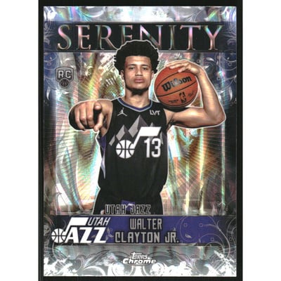 2025-26 Topps Chrome Serenity RayWave Refractors #SY14 Walter Clayton Jr.