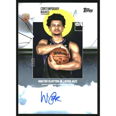 2025-26 Topps Contemporary Marks #CMWC Walter Clayton Jr.