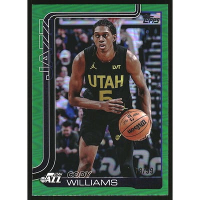 2025-26 Topps Green Rainbow #130 Cody Williams