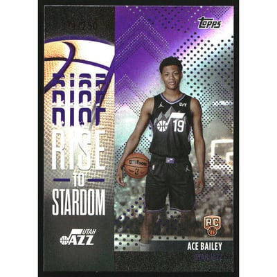 2025-26 Topps Rise to Stardom Purple Rainbow #RTS5 Ace Bailey