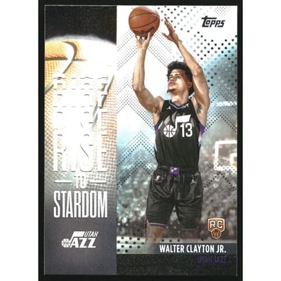 2025-26 Topps Rise to Stardom Rainbow Foilboard #RTS18 Walter Clayton Jr.