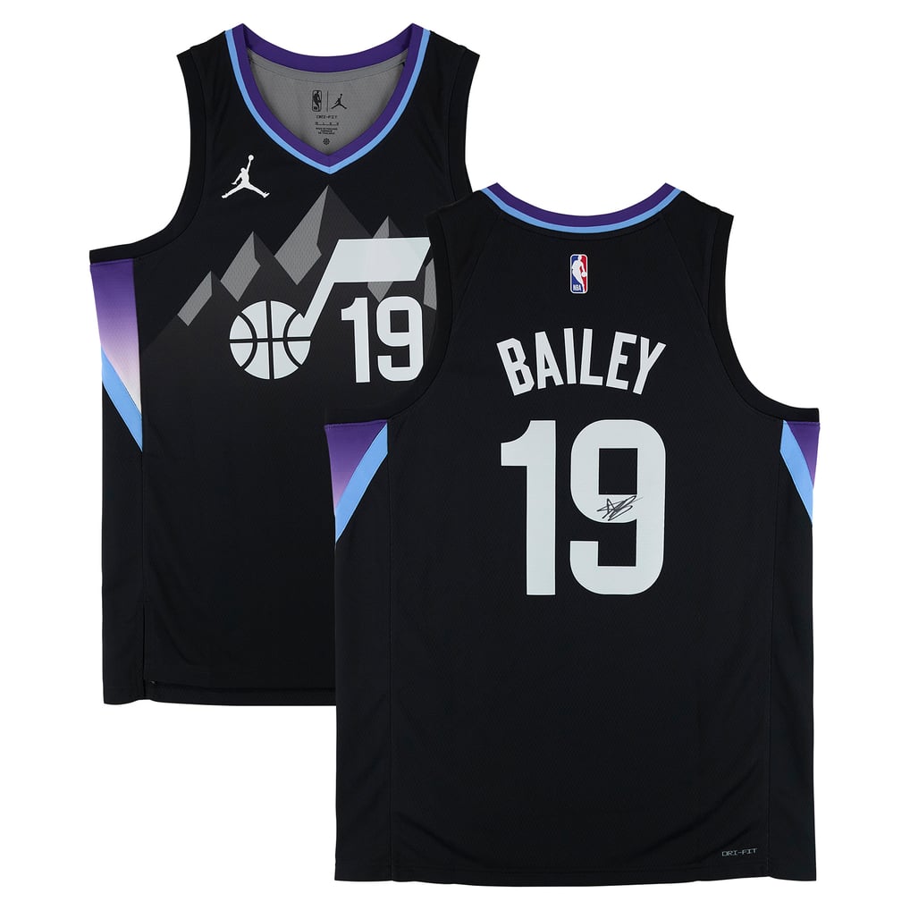 Ace Bailey Utah Jazz Autographed Fanatics Authentic Black Nike Statement Swingman Jersey