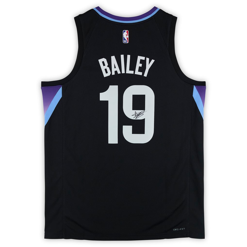 Ace Bailey Utah Jazz Autographed Fanatics Authentic Black Nike Statement Swingman Jersey