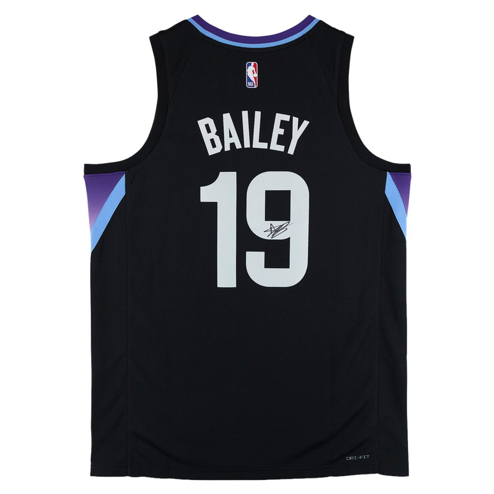 Ace Bailey Utah Jazz Autographed Fanatics Authentic Black Nike Statement Swingman Jersey