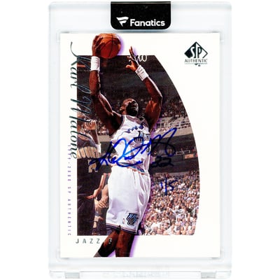 Karl Malone Utah Jazz Autographed 1999-00 Upper Deck SP Authentic Buyback #82 Card