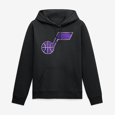 Utah Jazz Big & Tall Forged Mascot Hoodie - Black