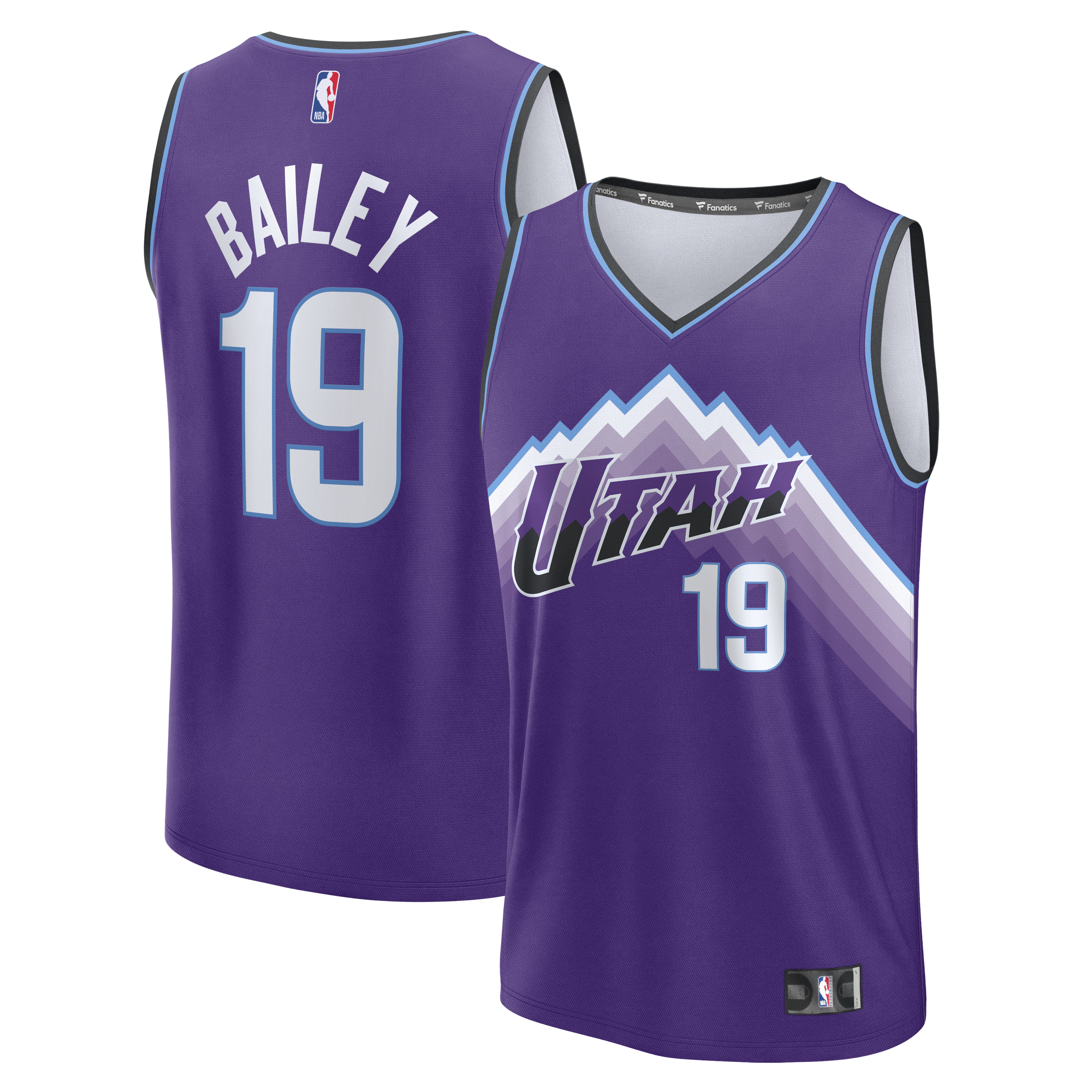 Ace Bailey Utah Jazz Fast Break Replica Jersey Purple Icon Edition