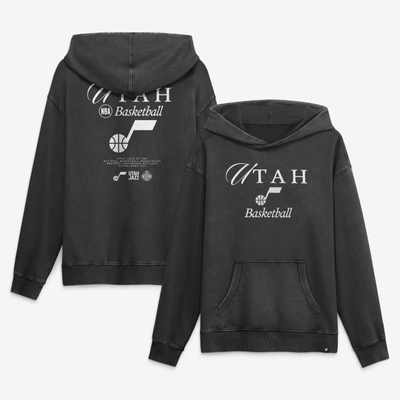  Utah Jazz Fanatics Balanced Attack Washed Hoodie - Black