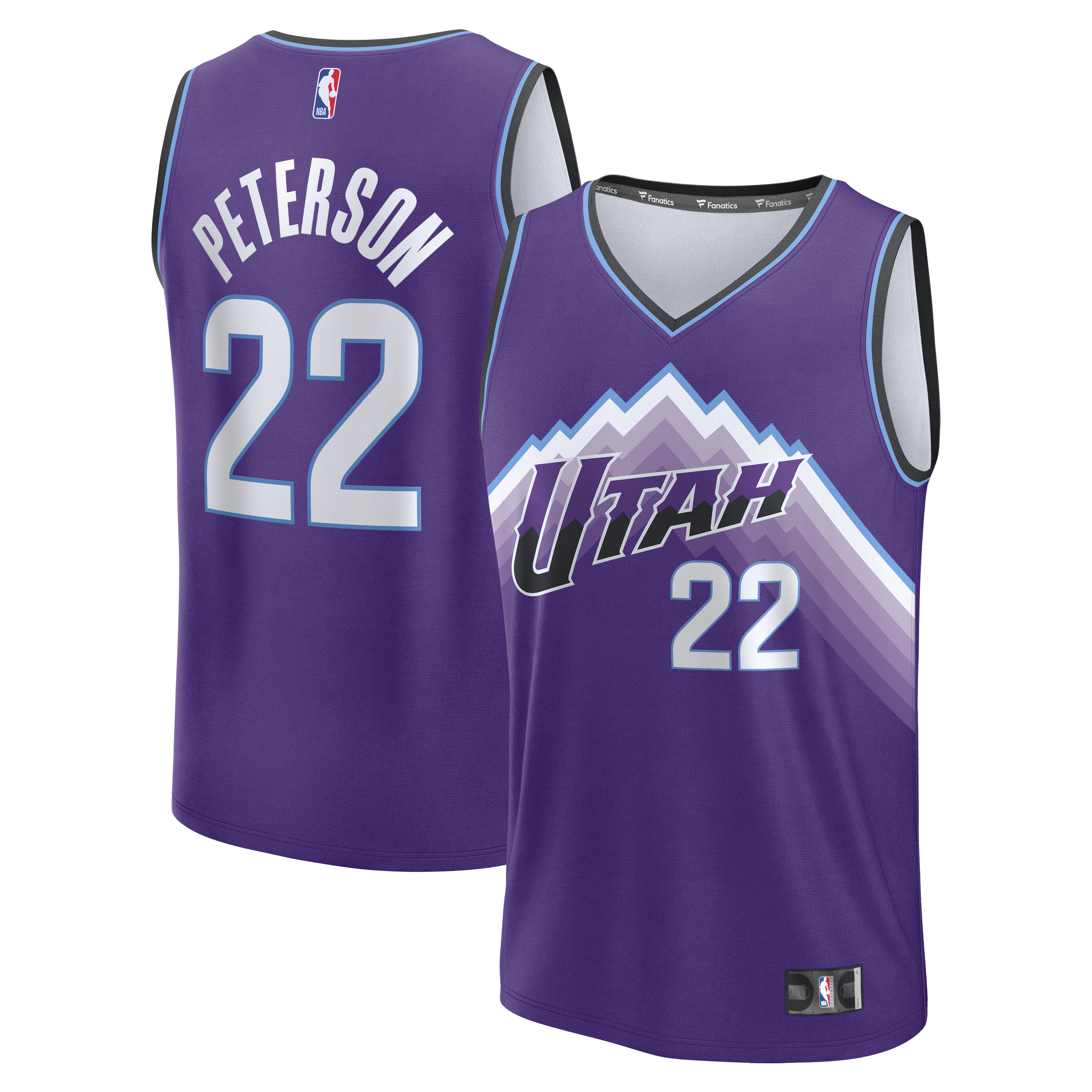 Darryn Peterson Utah Jazz 2026 NBA Draft First Round Pick Fast Break Jersey Icon Edition Purple